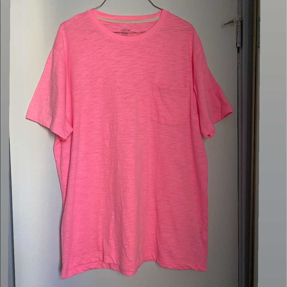 Men’s Powder Pink Gap Short Sleeve Tee